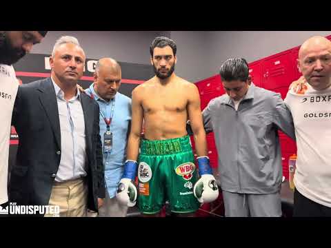 HAMZAH SHEERAZ FINAL PRAYERS BEFORE RING WALK | BEHIND SCENES | EDGAR BERLANGA