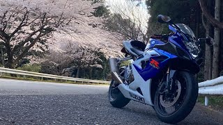 桜が満開の箱根ターンパイク(上り)をGSX-R1000(K6)で走ってみた