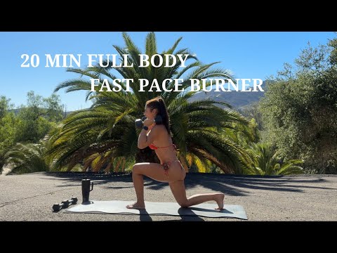 20 MIN AT HOME FULL BODY FAST PACE BURNER | GABRIELLA ELLYSE