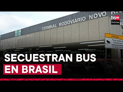 Sujeto tomó como rehenes a 18 pasajeros de un bus en Brasil
