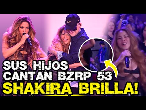 Sasha y Milan cantan y aullan BZRP #53! Así fue el show de Shakira y Bizarrap con Jimmy Fallon!