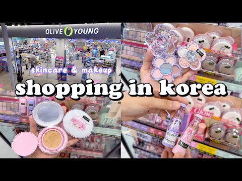 shopping in korea vlog 🇰🇷 skincare & makeup haul at Oliveyoung 🎀 Amuse Kuromi & My Melody 올영세일