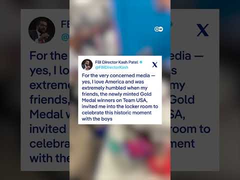 FBI head Kash Patel's hockey celebrations spark backlash | DW News