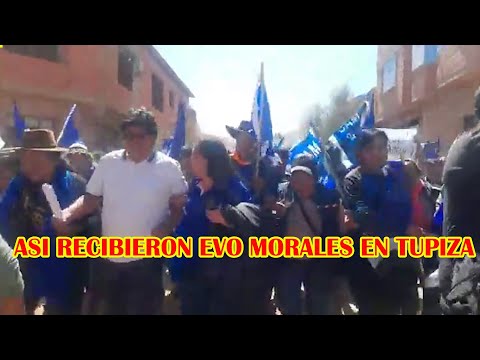 MULTITUDINARIO RECIMIENTO EVO MORALES EN TUPIZA LA JOYA BELLA DE BOLIVIA..