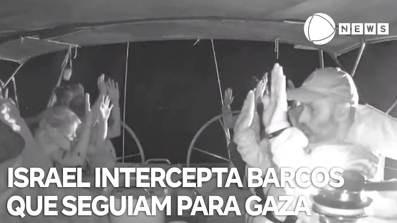 Marinha de Israel intercepta flotilha com ajuda humanitária para Gaza