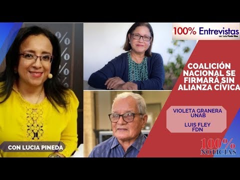 100% Entrevistas/ Coalición Nacional se firmaría sin Alianza Cívica