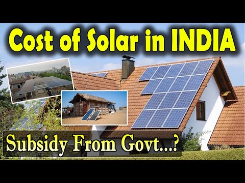 Cost Of Solar in India 2023 | Subsidy For Solar Panels | Electric Vehicles India