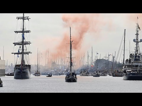 Tall ships sail into Amsterdam for city's giant maritime festival | AFP