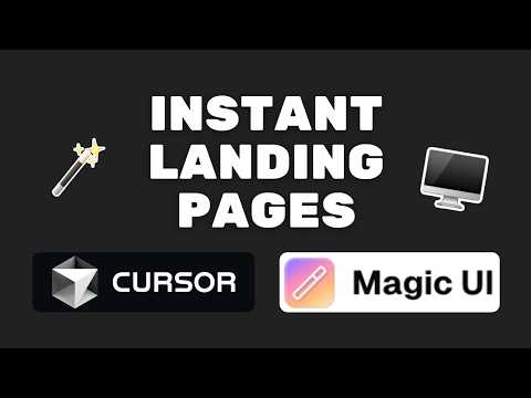 Instant Landing Pages with Cursor + Magic UI