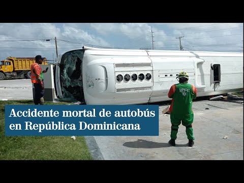 Accidente mortal de autobús en República Dominicana