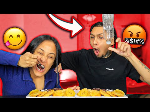 FLIP BOTTLE FOOD CHALLENGE! *CUBAN RICE AND BEANS*
