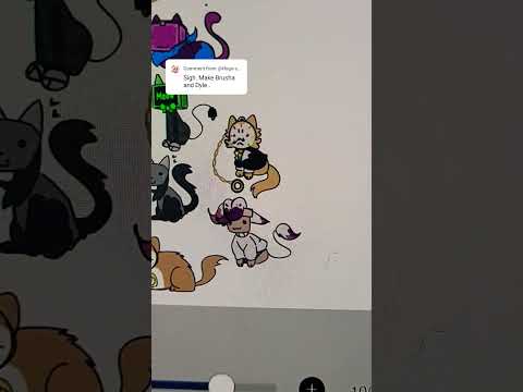 Dyle and Brusha Kitties 👹 #ibispaintx #digitalart #dandysworld