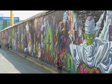 Mural tribute to late creator of 'Dragon Ball Z' draws fans and tourists alike in Lima