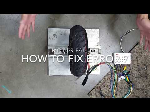 How to Fix ERROR 7: Motor Failure on ZERO Scooter
