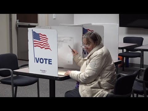 Voters in Virginia's presidential primary cast ballots for Joe Biden, Donald Trump