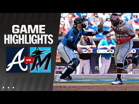 Braves vs. Marlins Game Highlights (4/14/24) | MLB Highlights