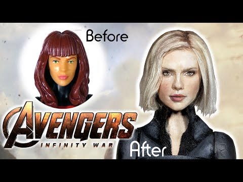 Black Widow Custom Doll Avengers Infinity War Repaint DIY