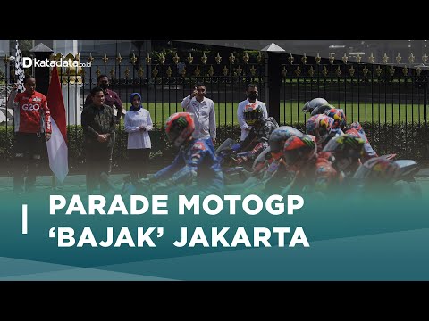 Jelang MotoGP 2022, Jokowi Lepas Iring-iringan Pebalap MotoGP | Katadata Indonesia