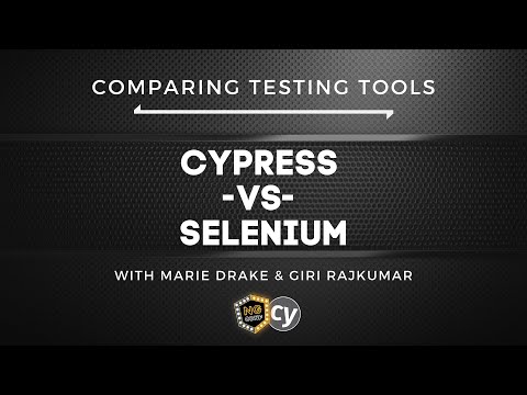 Comparing Testing Tools Cypress -vs- Selenium Webinar | ng-conf & Cypress.io | #ngconf