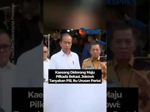 Kaesang Didorong Maju Pilkada Bekasi, Jokowi: Tanyakan PSI, Itu Urusan Partai #kaesang #shorts