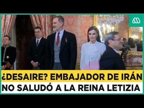 Pasó por su lado y no la saludó: Reacción de la reina Letizia ante desaire del embajador de Irán
