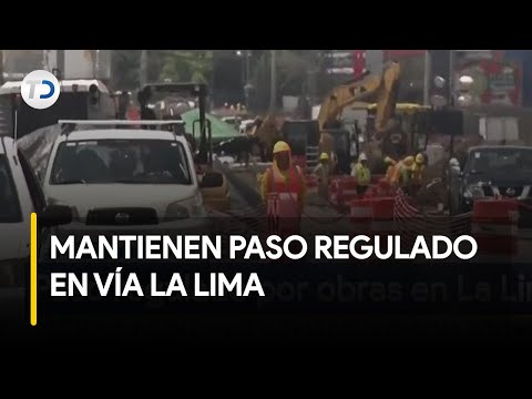 Mantienen paso regulado por obras públicas en vía de La Lima
