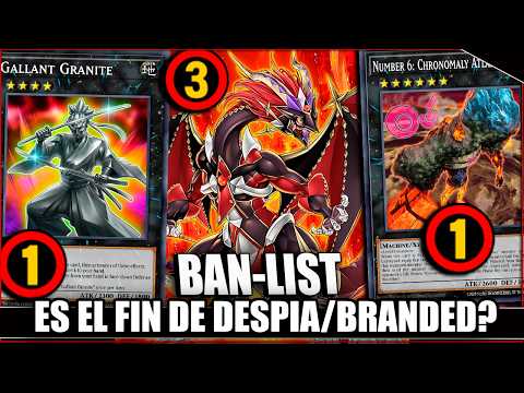 LA #BANLIST QUE DEJARA FUERA A BRANDED Y CAMBIARA EL FORMATO?  #DUELLINKS #YUGIOH #BANLIST