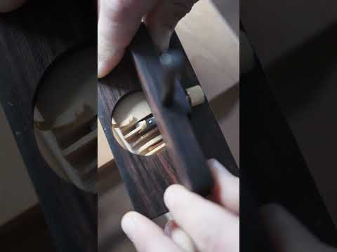 Testing the homemade router plane I made the other day #handtools #diy  #woodworking