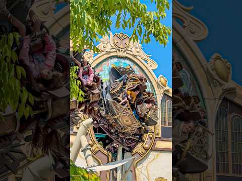 WORLD’S MOST EXTREME COASTER with spinning cars / Plopsaland Belgium