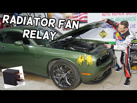 DODGE CHALLENGER RADIATOR FAN RELAY LOCATION REPLACEMENT, COOLING FAN RELAY