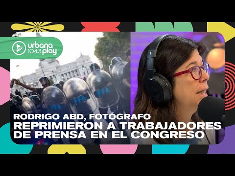 Rodrigo Abd sobre la represión fuera del Congreso: El spray que tiraban quema la piel #DeAcáEnMás