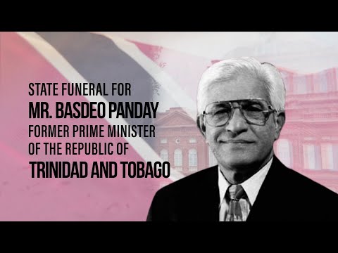 State Funeral For Mr. Basdeo Panday, Former Prime Minister Of Trinidad And Tobago - January 9th 2024