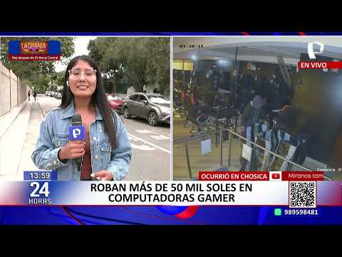 Roban más de S/50 mil en computadoras gamers de cabina de internet en Chosica