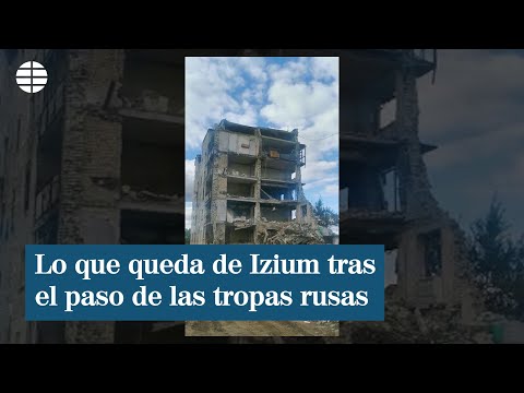 Alberto Rojas: lo que queda en Izium son restos de vehículos de combate y casas destruidas