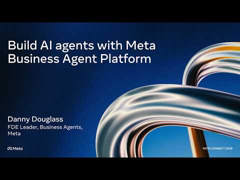 [ASL] Build AI agents with Meta Business Agent Platform