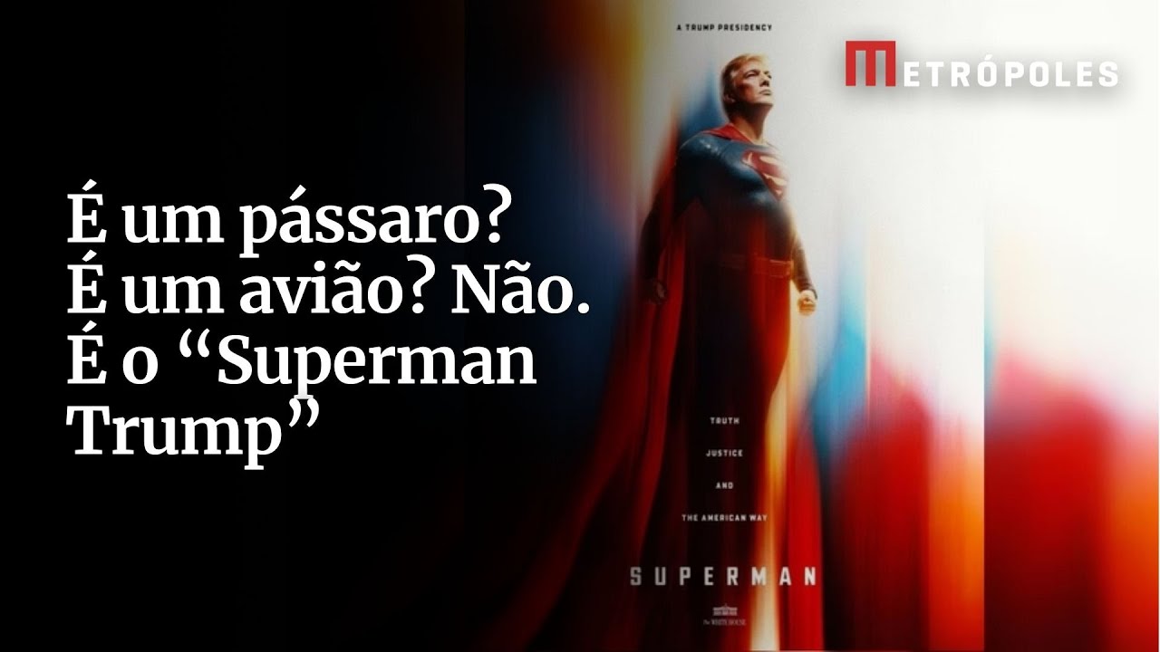 É um pássaro É um avião Não É o Superman Trump posta Casa Branca