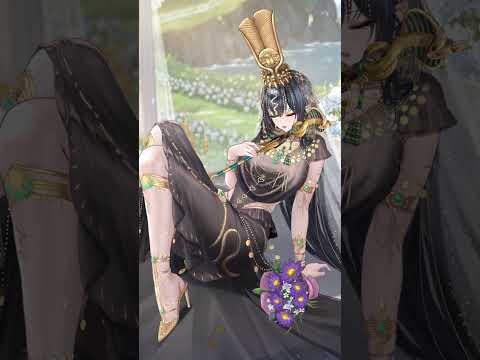 【放置少女】「輝ける女神の化身であっても、身の周りにはやはり星の光が必要不可欠。我らを見守る太陽神ラーのもとで、お互い、命の一部になるとしよう。ふふ、今日からね～」クレオパトラ7世  #shorts