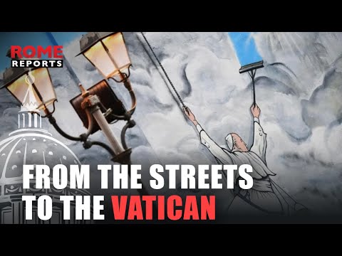 Street artist designs Lenten series based on Pope Francis' message
