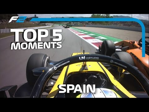 Top 5 Formula 2 Moments | 2019 Spanish Grand Prix