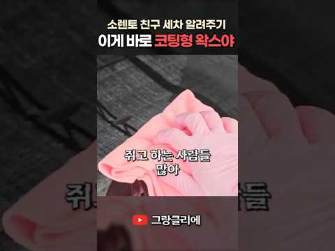 유리막 안되어 있는 소렌토는 sio² 코팅형 왁스로! #shorts