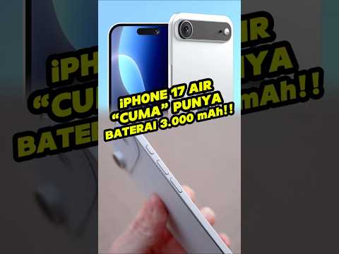 iPhone 17 Air “Cuma” Punya Baterai 3 000 mAh