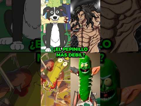 ¿CUAL ES EL PEPINILLO MAS <strong>DEBIL</strong>? PICKLE VS MR PICKLES VS PICKLE RICK #shorts