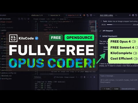 KiloCode + Fully FREE Opus 4 & Sonnet 4 + FREE Gemini 2.5 Autocomplete: This is CRAZY GOOD!