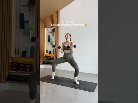 when you get humbled by “easy” lightweight workouts