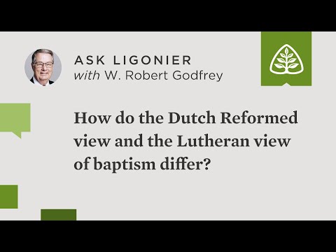 What is the difference between the Dutch Reformed view and the Lutheran view of baptism?