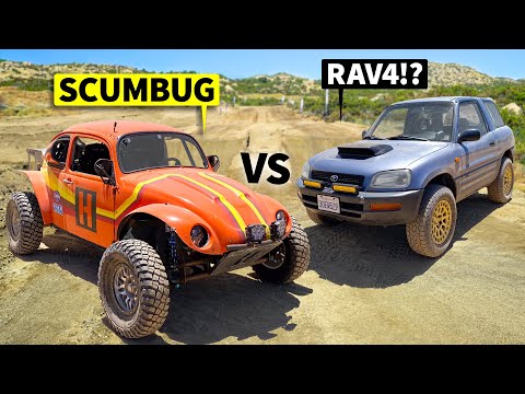 Scumbug vs. Rav 4: A Thrilling Race of Iconic Off-Road Vehicles