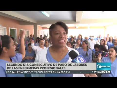 Segundo día de paro de labores de las enfermeras profesionales por incumplimiento de sus derechos