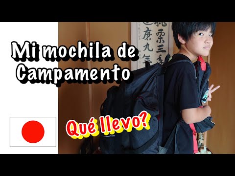 JAPONESITO NOS MUESTRA SU MOCHILA DE CAMPAMENTO+JAPON
