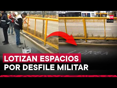 Jesús María: lotizan pistas en la av. Brasil por desfile de fiestas patrias