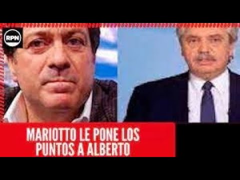 Gravísima advertencia de Gabriel Mariotto al Gobierno que  prende todas las alarmas